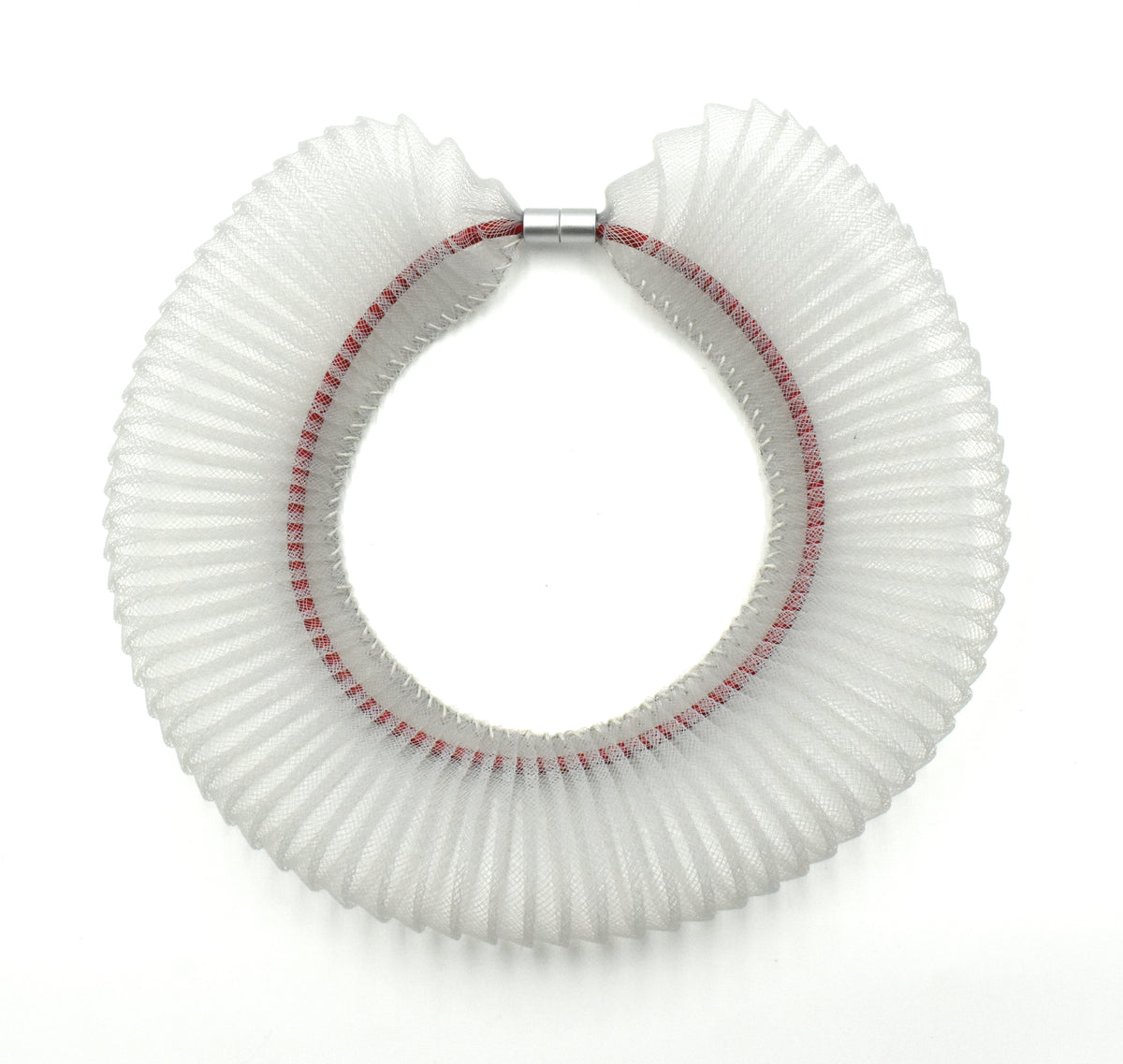 SEE THE INVISIBLE PLEATED CRINOLINE ELASTIC CORD NECKLACE K2461 ...